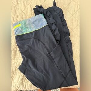 Lululemon Athletica navy blue leggings 12